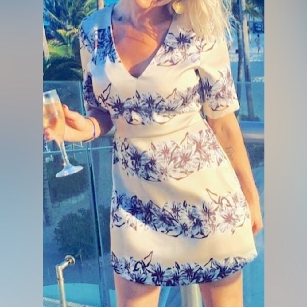 Topshop Hawaiian flower dress